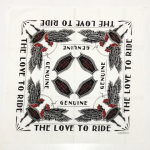 LOVE TO RIDE – BANDANA / WHITEの商品画像