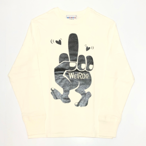 FUCK U – L/S T-SHIRTS / WHITE × BLACKの商品画像