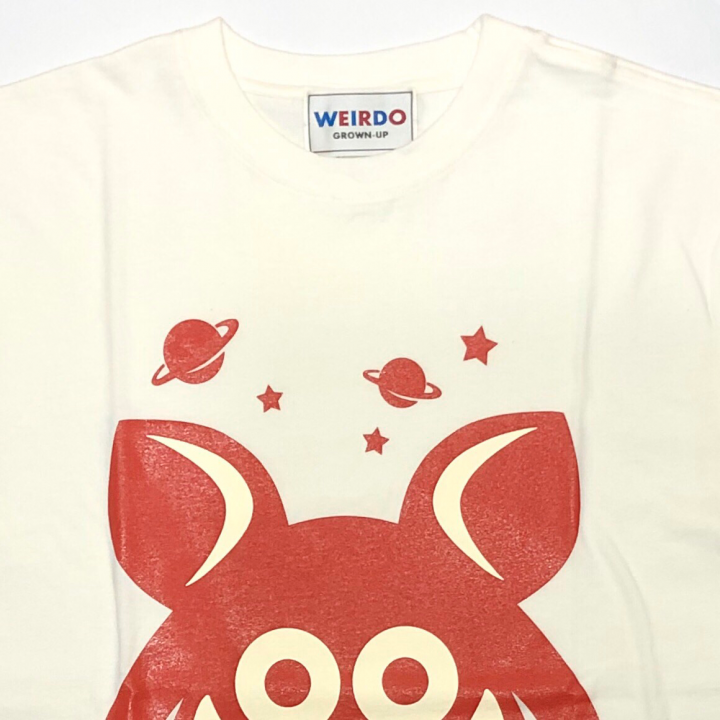 WEIRDO FINK – S/S T-SHIRTS / WHITE × REDの商品画像2