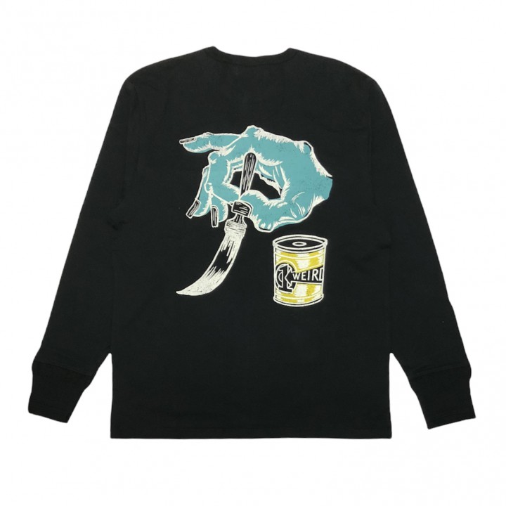 PAINT CAN – L/S HENRY T-SHIRTS / BLACKの商品画像3