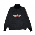 MOTORCYCLE WING – SNAP BUTTON SWEATER / NAVYの商品画像