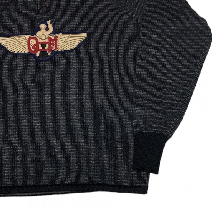 MOTORCYCLE WING – SNAP BUTTON SWEATER / NAVYの商品画像4