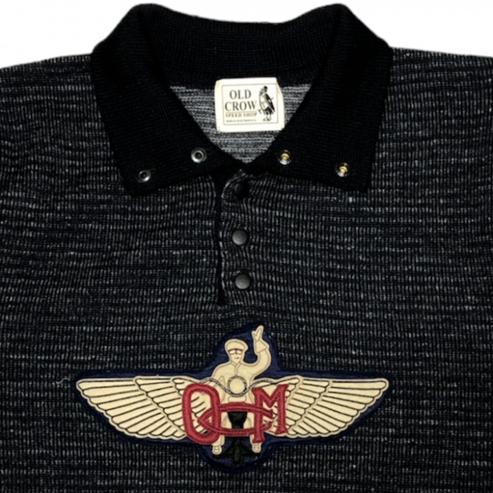 MOTORCYCLE WING – SNAP BUTTON SWEATER / NAVYの商品画像5