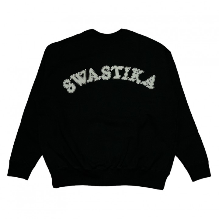 SWASTIKA – CREW NECK SWEAT / BLACKの商品画像１