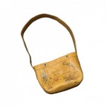 LEATHER NEWS PAPER BAG SMALL “GLAD POSTALS” / BROWNの商品画像