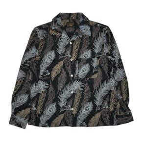 PEACOCK QUILL – L/S SHIRTS / BLACKの商品画像