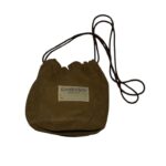 DARK NOIR – LEATHER EFFECT BAG “SUEDE” / BROWNの商品画像