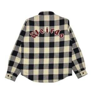 Weirdo – L/S QUILTING CHECK SHIRTS / BLACKの商品画像