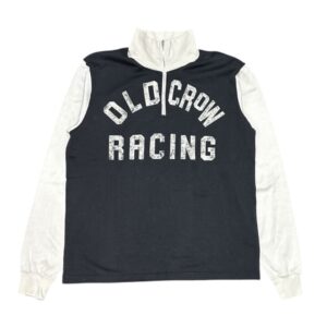 OLD CROW RACING – HALF ZIP JERSEY / BLACK×IVORYの商品画像